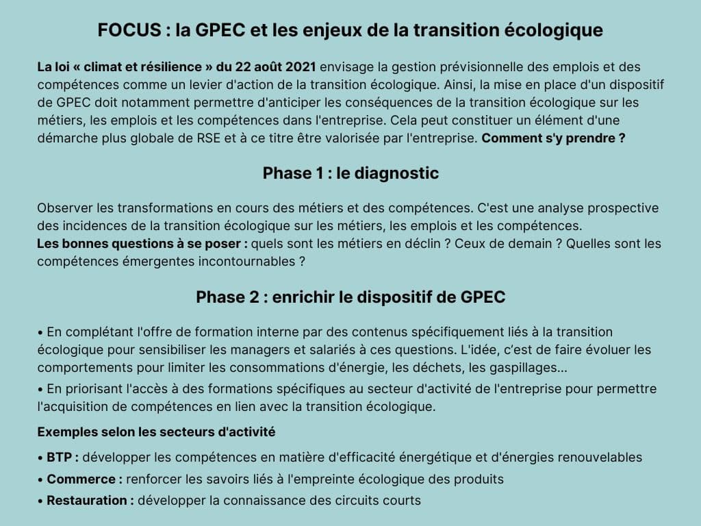 De klimaat- en veerkrachtwet van 22 augustus 2021 beoogt een toekomstgericht beheer van banen en vaardigheden als hefboom voor actie in de ecologische transitie.