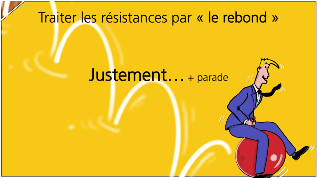 Responder a la objeción utilizando la técnica del rebote.