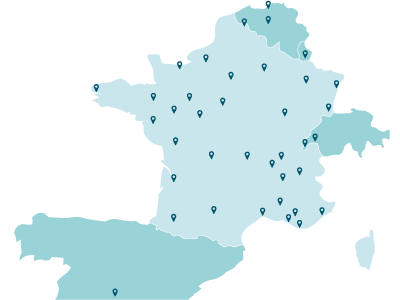 Carte des centres de formation ORSYS