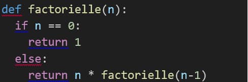 Factorielle avec Python
