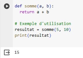 Somme de 2 nombres en Python