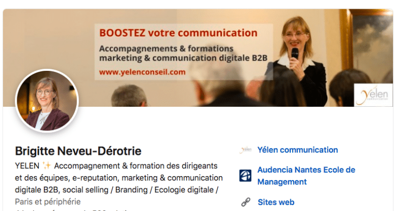 Brigitte Neveu-Dérotrie's LinkedIn banner