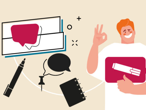 Ilustración de la ficha práctica de buenas prácticas para la creación de un logotipo.