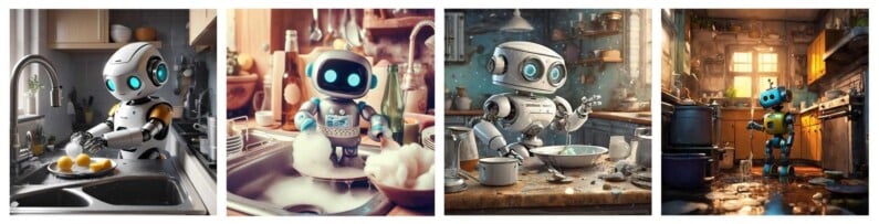 Generación de imágenes con diferentes AGI