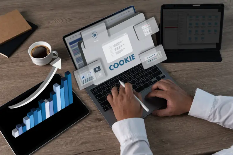 Third-party cookies on a browser
