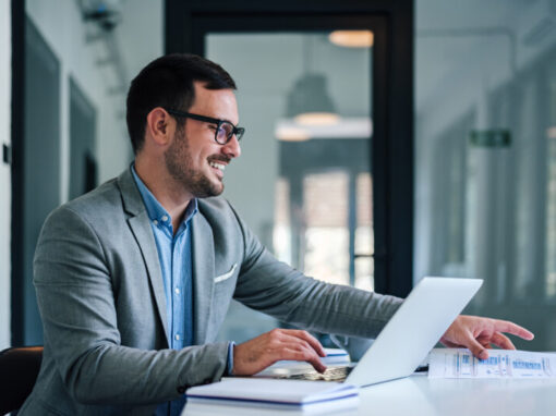 Ilustración de un vendedor que gestiona cuentas clave