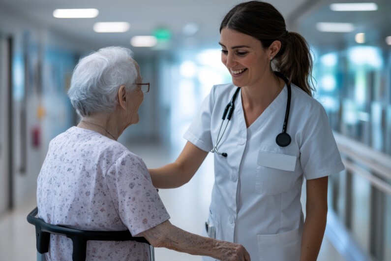 Illustration of the article on support for patients at the end of life