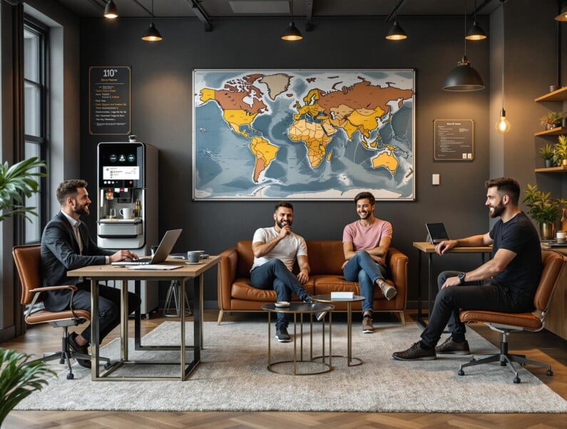 Une image qui illustre un biais d'intelligence artificielle avec des managers qui ne sont représentés sur l'image que par des hommes