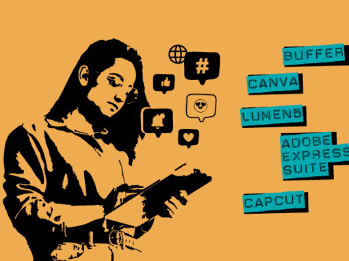 Illustration de la fiche pratique sur les outils pour créer des contenus sur les réseaux sociaux