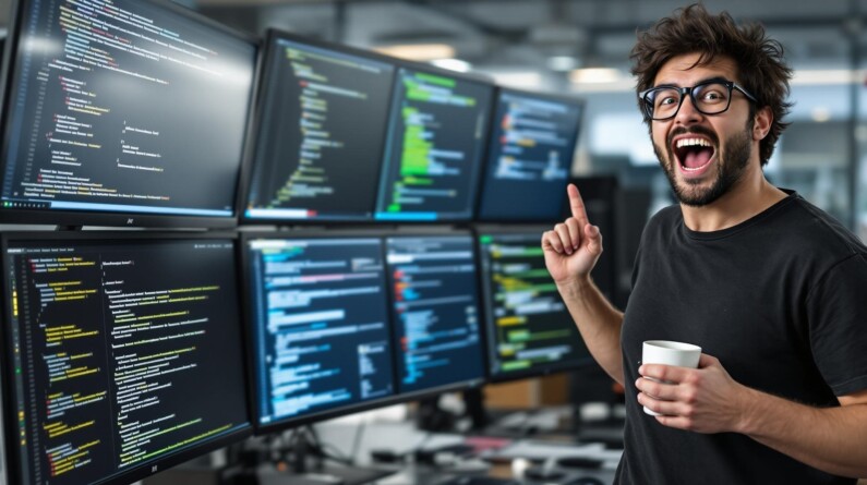 Illustratie IA code assistent