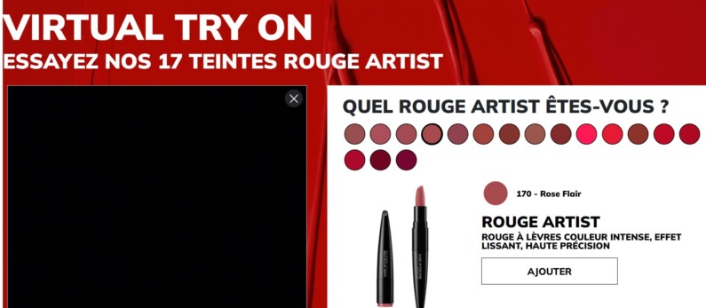 Illustration d'un outil d'IA, Sephora Virtual Artist