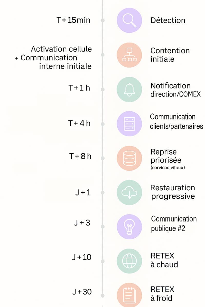 Infografía: Cronología de una crisis informática