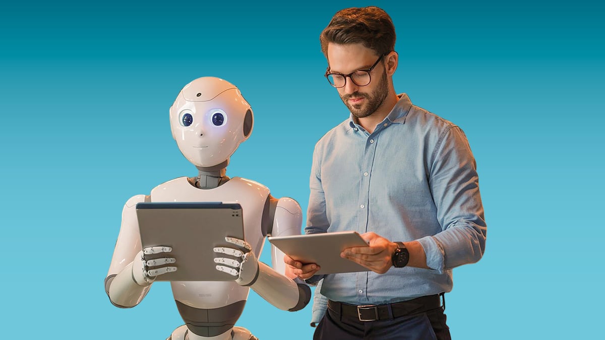 Illustratie van de praktijkkaart - Management en AI - Professionele doeltreffendheid