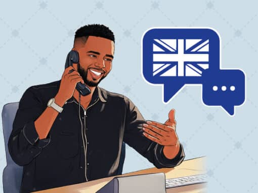 Illustration of the practical guide - Personal development - English - Taking a call 2/2