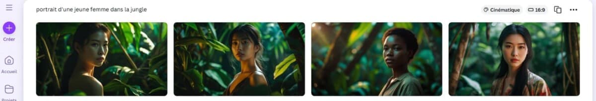 Génération image Canva - prompt français