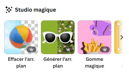 Studio magique Canva
