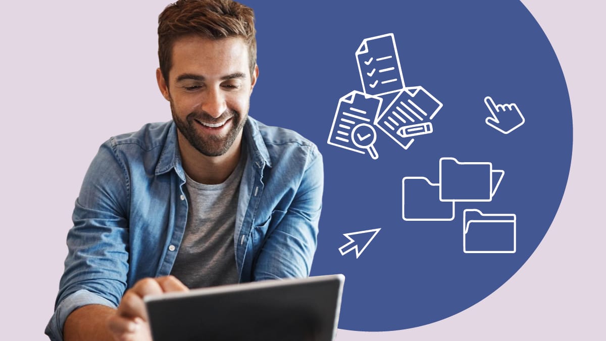 Visual de la ficha "Organice su ordenador de trabajo"