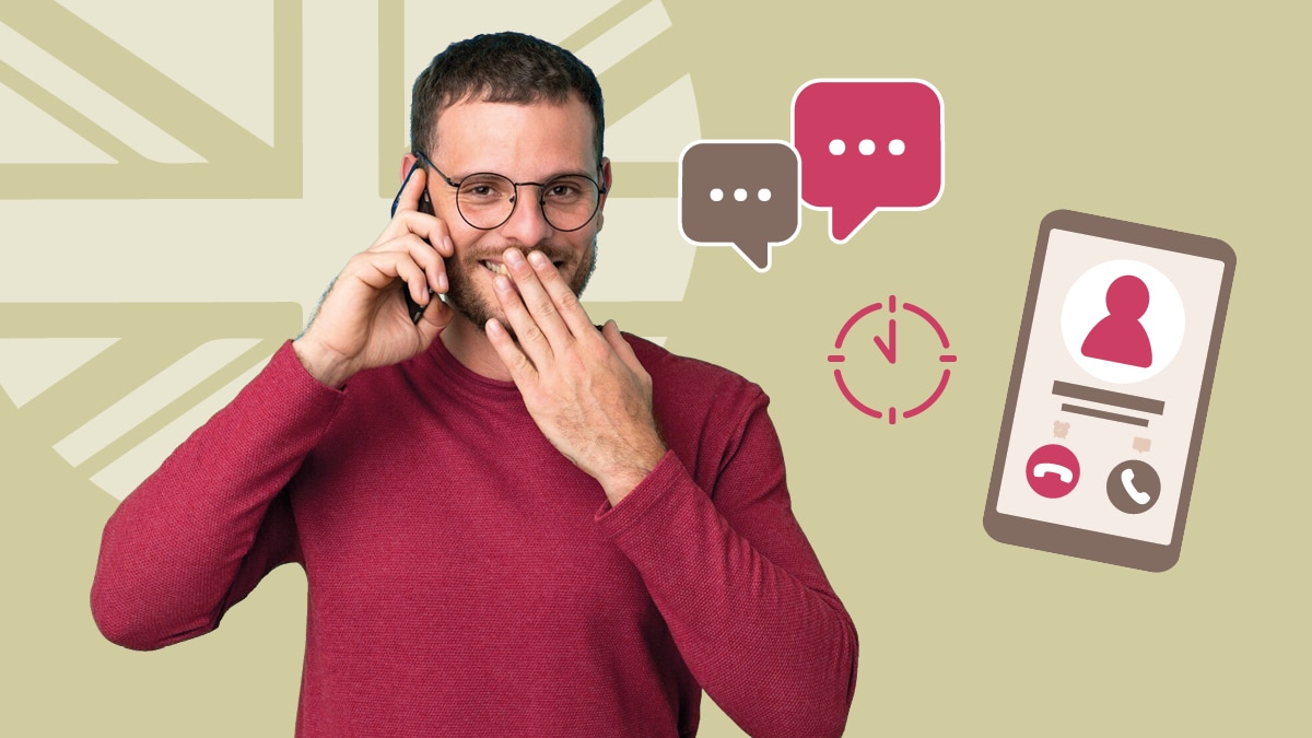 Ilustración de la guía práctica - Desarrollo personal - Inglés - Cortar cortésmente una conversación telefónica