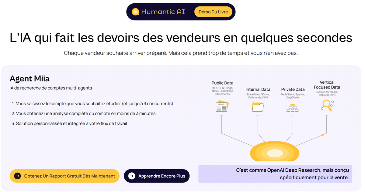 Outil d'IA Humantic AI