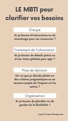 Better understanding for better adjustment: the MBTI example
