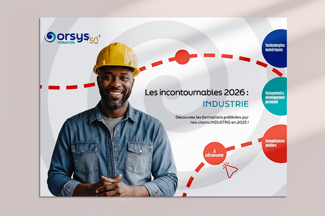 Les formations incontournables ORSYS 2026 pour l'industrie