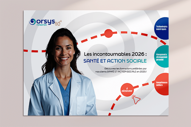 Les formations incontournables ORSYS 2026 pour le secteur de la santé