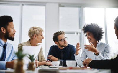 Visual of the article on meetings in English