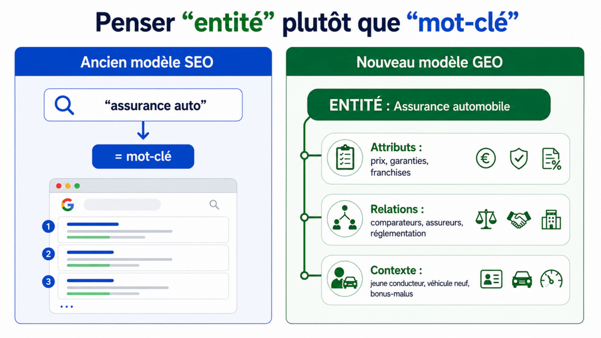Penser entité plutot que mot clé