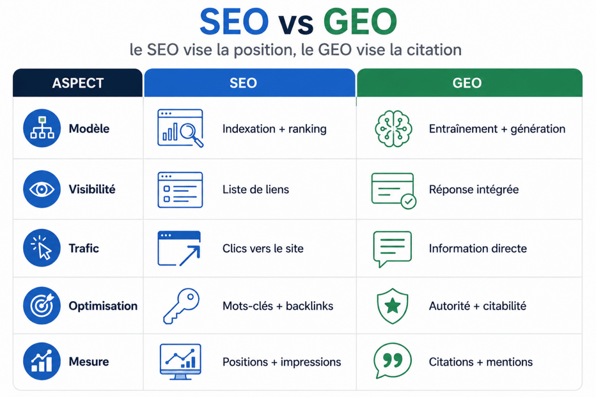 Tableau SEO vs GEO