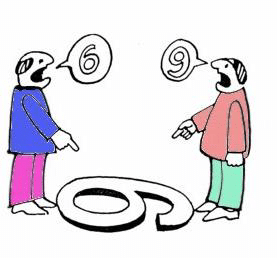 In this picture, both people are right, but they are looking at the situation from different perspectives. It is impossible to convince the other person without listening to them to understand their point of view